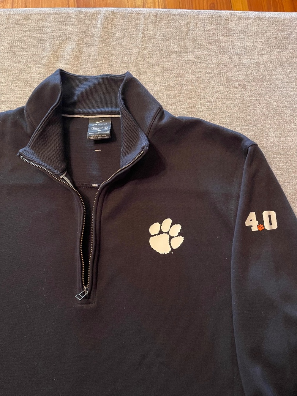Nike Clemson Tigers 1/4 Zip Pullover Team Issue Player Exclusive Honor Roll